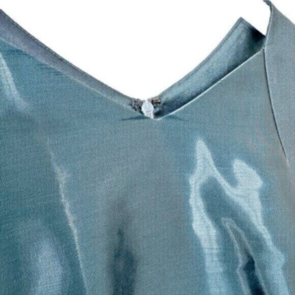 Theia Liquid Glass Arctic Blue Cutout Knee Length Sheath Dress Size 6 - Picture 8 of 10